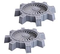 Vent Shaft Terrain 28mm Sci-Fi Terrain Wargames Scenery Building Perfect for Tabletop Wargames and RPG Unoainted Cyperpunk Figures