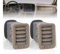 Vent Slats/Blades Center Console A/C Air Vent Outlet Air Conditioning Nozzle/Fit for Chevy Silverado Sierre Tahoe Suburban Yukon Avalanche 1999~2006 Vent Grille(2pcs Tan)