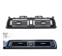 Vent Slats/Blades Front Row Wind Center Air Conditioning Vent Grill Outlet Panel With Chrome Plate/Fit For BMW 5 Series F10 F11 520i 525i 64229166891 Vent Grille(Black)