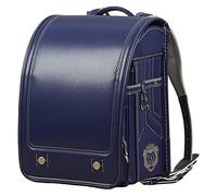Vent-Stellaire Randoseru Ransel backpack automatic Japanese school bag boys girls leather light weight Rain Cover, Navy Blue, 14x10.6x7 inches