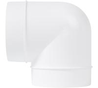 Vent Systems 100 mm / 4" Inch 90 Degree Elbow Duct Connector - ABS Plastic HVAC Ducting Fittings for Round PVC Flexible or Rigid Vent Hose Pipe - Dryer Air Ventilation System Tube Adapter