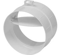 Vent Systems 100 mm / 4" Inch Backdraft Damper Stopper - ABS Plastic Male Fit Dryer Vent Backflow with Shutter - One-Way Airflow Ducting Insert - Inline Fan Vent, Exhaust Pipe Adapter/Connector