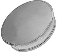 Vent Systems 100 mm / 4" Inch Round Galvanized Steel Pipe Cap - Indoor and Outdoor Duct End Cover for Dryer Vent, HVAC Pipes - Vent Cover/Metal Plug for Ducting