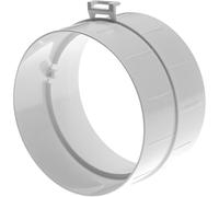 Vent Systems 100 mm / 4" Inch - White - Male Fit Duct Pipe Connector - ABS Plastic - Hose Dryer Vent Coupler - Round Flexible Or Straight Duct Coupler - Ducting Connection