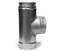 Vent Systems Ø100mm / 4" Inch Y-Shape Duct Connector, Splitter - 3-Way Round Galvanised Steel Pipe Adapter for Airflow, Ventilation, HVAC, Vent Hose - Durable Metal Duct Fitting - Ducting Joint