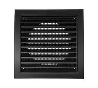 Vent Systems Ø125 mm / 5" Inch - Anthracite Air Vent Plastic Cover - Louvered Outdoor Ventilation Grille with Built-in Protective Mesh Screen HVAC for Home Improvement - Indoor & Outdoor Use