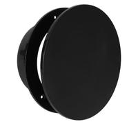 Vent Systems 125 mm / 5 Inch Circular Air Diffuser - Round Adjustable Air Vent for Exhaust, Intake, HVAC Ventilation - Black Plastic Bathroom, Kitchen, Shed Duct Vent Cover for Ceiling or Wall