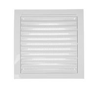 Vent Systems Ø125 mm / 5" Inch - White Air Vent Plastic Cover - Louvered Outdoor Opening Flap Vent Built - in Pest Guard Screen HVAC for Home Improvement