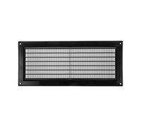 Vent Systems 130 x 300 mm / 5" x 12" Inch Rectangular Plastic Air Vent Cover, Louvered Wall Grille with Mesh Screen, HVAC Vent Cover for Intake and Exhaust for Wall, Ceiling, Shed, Home Improvement