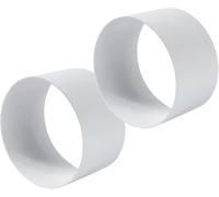 Vent Systems 150 mm 2 Pack Female Duct Connector - Plastic HVAC Ducting Fittings - Dryer Air Ventilation System Tube Adapter - for Rigid Vent Hose Pipe