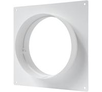Vent Systems 150 mm / 6" Inch Air Vent Duct Connector Flange - Plastic Ventilation Pipe - Ducting Connector for Round Flexible or Straight Pipes, Cooling Heating Ventilation System HVAC