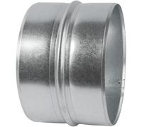 Vent Systems 150 mm / 6'' Inch Galvanised Steel Duct Connector - Round Ventilation Duct Extension - Metal Vent Coupler - Metal Hose Coupling - Galvanised Pipe Connector - Inline Air Extraction