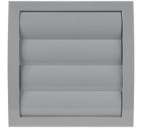Vent Systems 150 mm / 6" Inch Gray Plastic Vent Cover - Durable Louvered Wall Exhaust Grille with Built-in Mesh Screen - HVAC Outlet for Bathroom Kitchen Garage Home Improvement - Outdoor Use