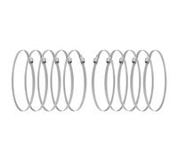 Vent Systems Ø150 mm / 6" Inch - Pack of 10 - Adjustable Galvanized Steel Worm Gear Steel Duct Clamps - Dryer Vent Clamp - Pipe Clamp for Air Ducting, Automotive - Worm Drive Hose Clamps