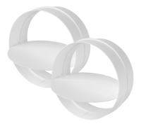 Vent Systems 150 mm Pack of 2 Duct Connector with Shutter - HVAC Ducting Fittings for PVC Flexible Air Ventilation System Adapter for Vent Hose Pipe