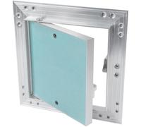 Vent Systems 150 x 150 mm Plasterboard Access Panel with 1.25 cm Gypsum Board - Push-Click Aluminium Inspection Hatch for Wall, Ceiling - Fuse Box Cover, Ceiling Panels, Wall Access Panel, Loft Hatch