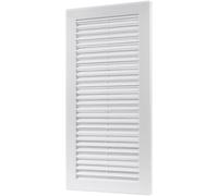 Vent Systems 150 x 310 mm / 6" x 12" Inch White Soffit Vent Cover - Flat Rectangular Air Vent Louver - Grille Cover - Built-in Insect Screen - HVAC Vents for Bathroom, Home Office, Kitchen