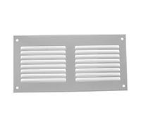 Vent Systems 200 x 100 mm / 8" x 4" Inch - Air Vent Cover - White - Metal Air Return Grill with Built in Pest Guard Screen HVAC Vent Cover for Home Improvement Vent Duct Cover