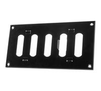 Vent Systems 200 x 100 mm / 8" x 4" Inch Vent Cover - Black Adjustable Metal Grill Cover - Air Supply Ventilation - Metal Grate - Vent Covers/Grilles for Heating/Cooling, Home, Kitchen, Bathroom