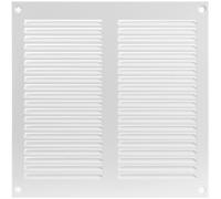 Vent Systems 200 x 200 mm / 8" x 8" Inch Vent Cover - White Galvanised Metal Vent Cover - Air Supply Ventilation Cover with Screen Mesh - Louvered HVAC Air Vent Covers for Bathroom, Home Office