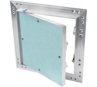 Vent Systems 200 x 200 mm Plasterboard Access Panel with 1.25 cm Gypsum Board - Push-Click Aluminium Inspection Hatch for Wall, Ceiling - Fuse Box Cover, Ceiling Panels, Wall Access Panel, Loft Hatch