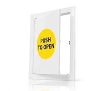 Vent Systems 200 x 250 mm ABS Plasterboard Access Panel - Push-to-Open White Plastic Access Panels - Inspection Hatch in Wall or Ceiling Panel - Plumbing Service Door - Meter Box Cover, Access Hatch