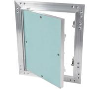 Vent Systems 200 x 250 mm Plasterboard Access Panel with 1.25 cm Gypsum Board - Push-Click Aluminium Inspection Hatch for Wall, Ceiling - Fuse Box Cover, Ceiling Panels, Wall Access Panel, Loft Hatch