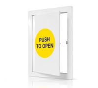 Vent Systems 200 x 300 mm ABS Plasterboard Access Panel - Push-to-Open White Plastic Access Panels - Inspection Hatch in Wall or Ceiling Panel - Plumbing Service Door - Meter Box Cover, Access Hatch