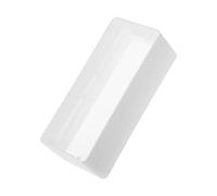 Vent Systems 220 x 90 mm White Rectangular Inline Duct Coupler - Flat Channel Connector Joint - PVC Air Duct Link for HVAC Ventilation in Kitchen, Bathroom, Home