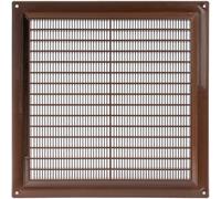 Vent Systems 250 x 250 mm / 10" x 10" Inch Square Plastic Air Vent Cover, Louvered Wall Grille with Insect Mesh, HVAC Vent Cover for Intake and Exhaust for Wall, Ceiling, Shed, Home Improvement