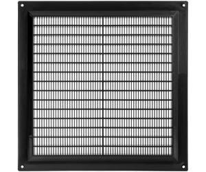 Vent Systems 250 x 250 mm / 10" x 10" Inch Square Plastic Air Vent Cover, Louvered Wall Grille with Insect Mesh, HVAC Vent Cover for Intake and Exhaust for Wall, Ceiling, Shed, Home Improvement