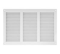 Vent Systems 300 x 200 mm / 12" x 8" Inch - Air Vent Cover - White - Metal Air Return Grill with Built in Pest Guard Screen HVAC Vent Cover for Home Improvement Vent Duct Cover