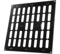 Vent Systems 300 x 300 mm Scratch Resistant Vent Cover - Black Adjustable Metal Grill Cover - Air Supply Ventilation - Metal Grate - Vent Covers/Grilles for Heating/Cooling, Home, Kitchen, Bathroom