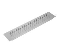 Vent Systems 300 x 60 mm / 12 x 2.4 Inch Furniture Air Supply Register Vent Cover - Silver Aluminum Rectangle Intake/Exhaust Grille - HVAC Register Cover Toe Kick Vent Cover - Wall, Cabinet, Door Duct