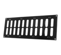 Vent Systems 400 x 150 mm / 16" x 6" Inch Vent Cover - Black Adjustable Metal Grill Cover - Air Supply Ventilation - Metal Grate - Vent Covers/Grilles for Heating/Cooling, Home, Kitchen, Bathroom