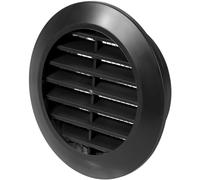 Vent Systems 60 mm / 2.36" Inch - Black Door Air Register - Ventilation Grille - Indoor Vent Grates - Bathroom, Cabinet, Garage Through The Door Vent Cover