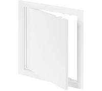 Vent Systems 8" x 10" Inch / 200 x 250 mm White Plastic Plumbing Access Panel - Plasterboard/Drywall Access Panel for Crawl Space - Wall Wire Cover - Access Door for Home, Garage, Wall, Ceiling