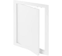 Vent Systems 8" x 12" Inch / 200 x 300 mm White Plastic Plumbing Access Panel - Plasterboard/Drywall Access Panel for Crawl Space - Wall Wire Cover - Access Door for Home, Garage, Wall, Ceiling