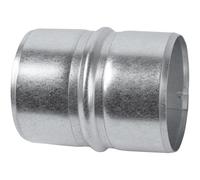 Vent Systems 80 mm / 3.15'' Inch Galvanized Steel Duct Connector - Round Ventilation Duct Extension - Metal Vent Coupler - Metal Hose Coupling - Galvanised Pipe Connector - Inline Air Extraction