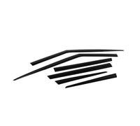 Vent Visor Awnings For Range For Rover For Evoque 2012-2019 Black Chrome Door Window Visor Vent Shades Sun Rain Guard 6PCS