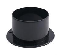 Vent Wall Flange Air Outlet, ABS Plastic Round Ventilation Pipe Connector, 75Mm/100mm/125mm/150mm/200mm Fixing Holes On The Flange(75MM)