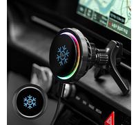 Ventaron Qi2 15W Wireless Car Charger -Compatible with MagSafe- [3-Second Peltier Cooling] with Strong Magnetic Mount-Fast Charging Air Vent Phone Holder for iPhone 16/15/14 Pro Max,Galaxy S25(Black)