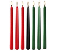 VENTDOUCE Kwanzaa Candles Set | Candles Set | Advent Candles Taper Candles for Holiday Dinner Wedding Church, Red, Green, Black