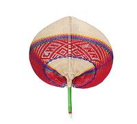 VENTDOUCE Natural Hand Fan Palm Fans - Vietnam Hand Made Fans Handmade Raffia Fans Hand Woven Dried Palm Fan Wedding Favor Fans - Dried Flowers for Wedding And Home Decoration