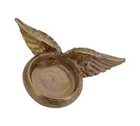 VENTDOUCE Resin Angel Wings Candle Holder, Creative Angel Wing Prayer Tea Light Candle Holder, Adding Warm Atmosphere, Memorial Home Wedding Decoration