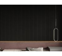 Vente-unique 3D Wall Panel - Pack Of 2.83 M² - Black - Set Of 8 Pieces - CLINTON Vente-unique Black