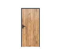 Vente-unique - Agueda Front Door - Metal Natural Light 95.1 cm x 9 cm