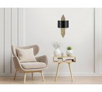 Vente-unique Art Deco Black & Gold Metal Wall Light - L22 X H75 Cm - SANGARIUS Vente-unique Black