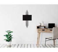 Vente-unique Art Deco Black & Silver Metal Wall Light - L22 X H75 Cm - SANGARIUS Vente-unique Black