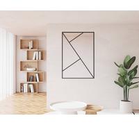 Vente-unique Asymmetric Glass Partition In Powder-Coated Aluminium - Black - 90 X Vente-unique Black
